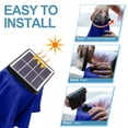 thumbnail image 4 of ABCCANOPY 10.5ft Patio Solar Umbrella LED Outdoor Umbrella with Tilt and Crank,Blue, 4 of 8