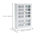 thumbnail image 3 of Mini Cabinet Model 1:12 Scale Miniature Bookshelf Miniature Display Cabinet Model, 3 of 5