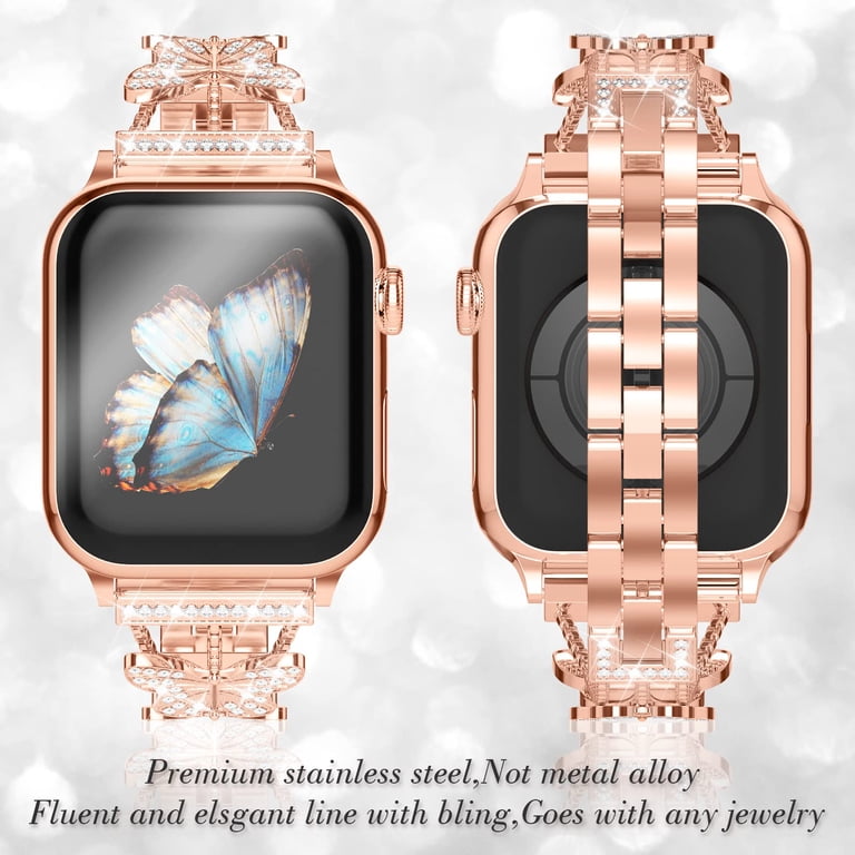 Dwitch Butterfly Band Compatible with Apple Watch Bands 49mm  display picture 1