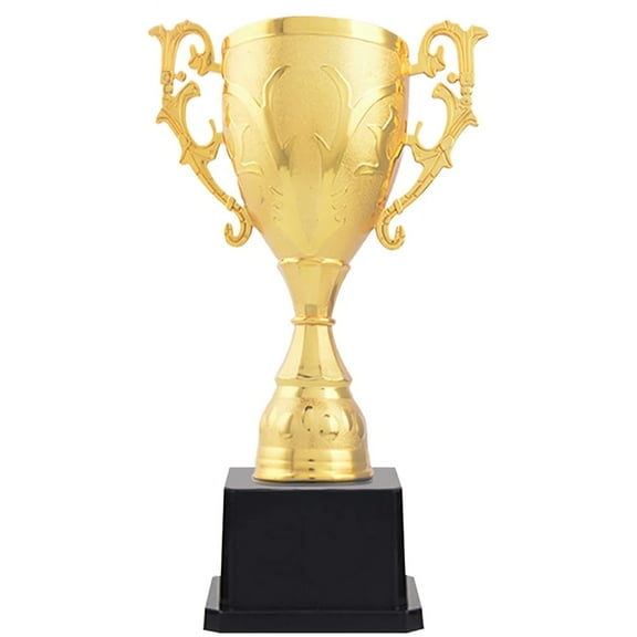 Pebbuoy Victory Trophy Ornament with Double Handles And Base Symbol of Honor And Success School Kindergarten Sports Academic Achievements Winner Prize Award Trophy