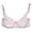 Pink, variant on Bras for Women,Women's V-neck Straps Underwire Floral Lace Bra