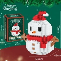 FareFlable Fun Christmas Snowman Figurine Building Blocks Set, Fun Christmas Tree Educational Building Toys, Perfect Christmas Decorations for Party Gifts & Favor Toys All Ages