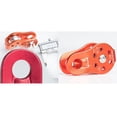 thumbnail image 4 of 26KN Micro polea de escalada de propósito General pequeñas poleas de cuerda de aluminio para /Aloft trabajo/rapel Etc. , Naranja, 4 of 5