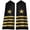 style2, variant on Jiibva 1 Pair Star Patches Professional Flight Uniform Shoulder Boards Star Iron On Patches