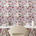 thumbnail image 3 of Ambesonne Paris Peel & Stick Wallpaper for Home, Newspaper Lipstick Kiss, 13"x36", Charcoal Grey Multicolor, 3 of 6
