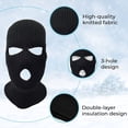 thumbnail image 6 of Sinhoon 3 Hole Knitted Full Face Ski Mask Winter Balaclava Face Cover for Outdoor Sports, 6 of 14