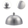 thumbnail image 6 of deevoka Basting Cover Stainless Steel Griddle Burger Cover for Steak Kitchen Cooking 14cmx7cm, 6 of 9