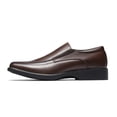 thumbnail image 2 of Mocasines de Vestir para Hombre Bruno Marc con Punta Cuadrada Marrón Oscuro Talla 10.5, 2 of 9