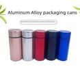 thumbnail image 2 of Creative Thread Aluminum Alloy Packaging Cans Round Waterproof Sealed Metal Aluminum Bottle Mini Portable Tea Box, 2 of 6