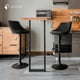 thumbnail image 2 of Sillas de Bar para Barra de Cocina con Respaldo y Reposapies de Altura Ajustable Bancos para Bar con Asiento Acolchado Diseño Elegante Set de 4 Piezas Full Black, 2 of 5