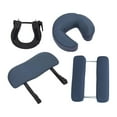 thumbnail image 1 of Mesa de con cuna facial y reposacabezas, juego completo, portátil, con reposabrazos, almohada, cojín estable y cómodo para cuello cabeza. Azul marino, 1 of 9