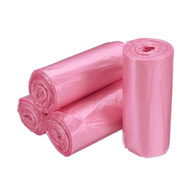 Bolsas de basura pequeñas Uxcell de 0.5 galones, rosas, 8 rollos / 240 unidades