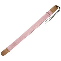 OUNONA 1Pack Wear Resistant Guitar Strap for Girls Pink Nylon Adjustable