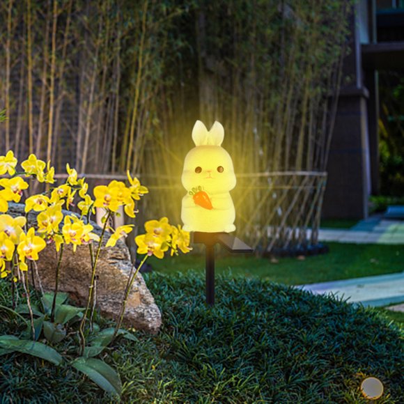 Lisbinx Solar Rabbit Lights For Outdoor Insertion Garden And Courtyard Decoration N Lights Clearance Items