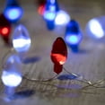 thumbnail image 2 of Northlight Patriotic Retro Style Bulb LED Fairy Lights - 6.25ft - Copper Wire - 20ct, 2 of 7