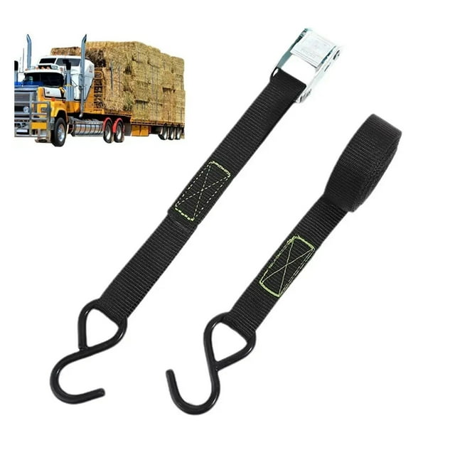 Car Tie Down Straps 5m Ratchet Strap Rope Tightener Waterproof Truck Straps Wear-Resistant Webbing Heavy Duty Cargo Straps