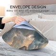 thumbnail image 4 of Yayeee Pillowcase Queen Size Set of 2 Satin Wrinkle Resistant Pillow Case, Floating Whale, 4 of 7