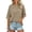 Khaki, variant on Womens Oversized Half Sleeve T Shirts Summer Casual Crew Neck Tunic Tops Loose Fit Solid Color Boxy Basic Tees Beach Daily Wear, Black S
