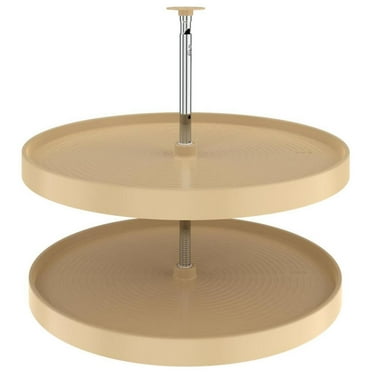 Rev-A-Shelf Ld-2062-28-1 Lazy Daisy Polymer Double 2 Tier 28" Full Circle Ridge Bottom
