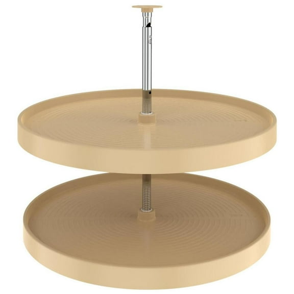 Rev-A-Shelf Ld-2062-28-1 Lazy Daisy Polymer Double 2 Tier 28" Full Circle Ridge Bottom