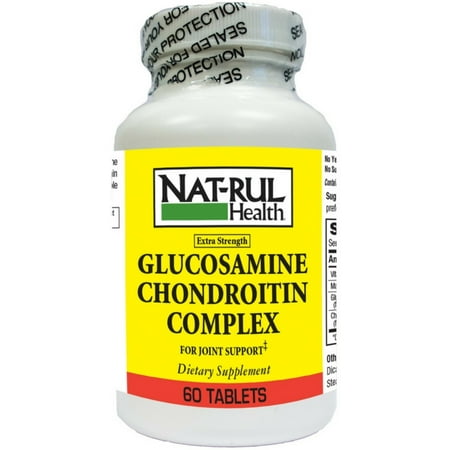 Glucosamine Chondroitin 60 Tablets - 3 Pack - Nat-Rul Glucosamine Chondroitin Complex 60 Tablets
