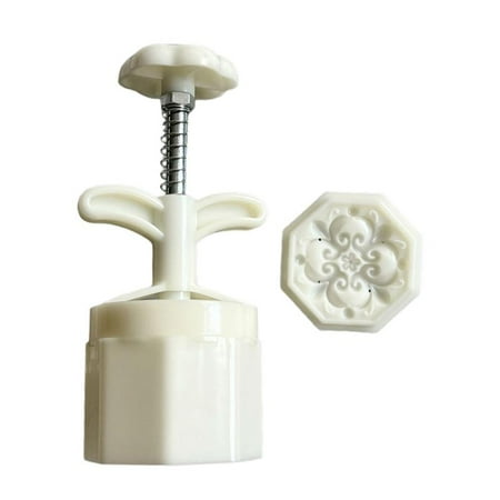 

HESITONE Window Grilles Shaped Plastic Mooncake Moulds DIY Mooncake Stamps Baking Gadgets