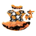 thumbnail image 1 of Hfolob Tenue pour Filles Halloween Chaussures de Citrouille Dessin Animé Robe Trois Pièces pour Bébés Garçons et Filles Robe de Fête, 1 of 4
