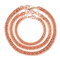 thumbnail image 3 of Wollet Pure Copper Cuban Chain Bracelet for Men Women Adjustable 7-9.5 in Copper Jewelry, 3 of 6