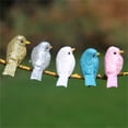 thumbnail image 4 of 12Pcs Cute Clip-on DIY Gifts Xmas Tree Ornaments Festival Garden Decoration Micro Decorative Prop Mini Fake Birds PINK, 4 of 8