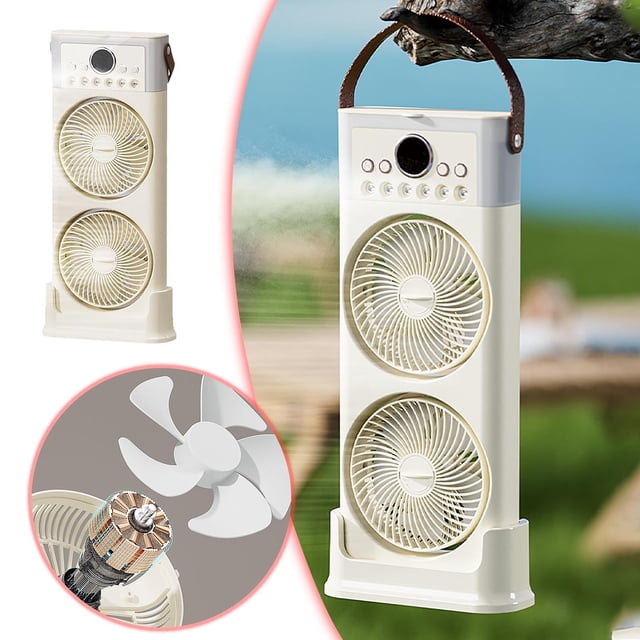 Klonfd 1 PC Conditioner Fan Fans That Blow Cold Fan Rechargeable Fan 20 Inch Desktop Conditioning Fan