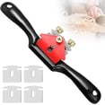 thumbnail image 1 of Adjustable Spokeshave for Woodworking, Hand Planer with 4 Replacement Blades, 1 of 5