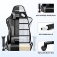 thumbnail image 5 of GTRACING Gaming Chair PU Office Chair with Speakers Bluetooth in Home, Gray, 5 of 8