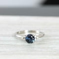 thumbnail image 3 of HeartsAndYou 0.5ct Natural Blue Sapphire & Diamond Accents Ring 100% 14k SOLID White Gold, 3 of 9