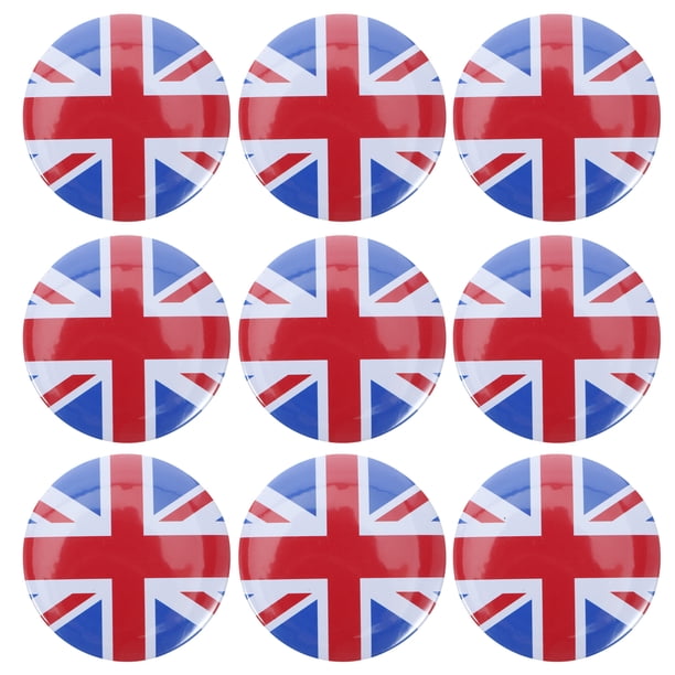 KAKOWELY 10 piezas de insignia de la bandera de Inglaterra, broche de metal con diseño de la bandera de Inglaterra, insignia patriótica.