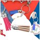 thumbnail image 5 of Inteprter 28 piezas bolsa Keychian creativo delicado llavero colgante borlas artesanía decoración DIY accesorio para bolsos llaves Artesanía Beige obscuro Inteprter HA059646-17B, 5 of 6