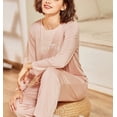 thumbnail image 4 of Richie House Women’s Pajama Set Soft Short & Long Sleeve Top with Pants Pjs Sets RHW2912-A-S, 4 of 7