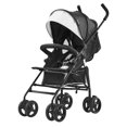 thumbnail image 1 of Silla de paseo VEVOR ligera y compacta con toldo en blanco y negro, 1 of 9