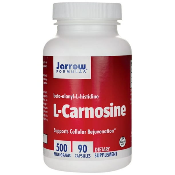 LCarnosine 500 mg by Jarrow 90 Capsules