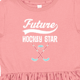 thumbnail image 4 of Inktastic Hockey Star Future Girls Toddler Dress, 4 of 5