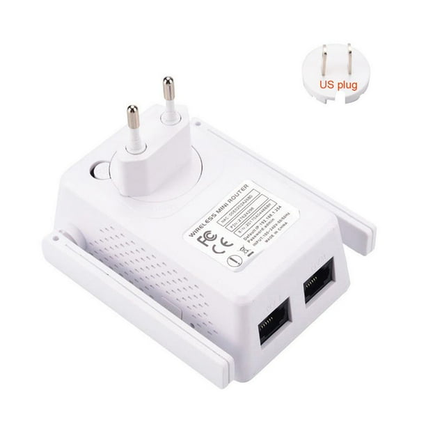Repetidor Wifi De 300 Mbps, Extensor De Rango Inalámbrico N, Amplificador De Señal De Antenas Duales Externas, Repetidor Wifi Yuarrent EL012395-00