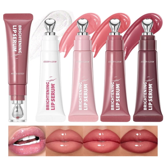 Set de brillos labiales Bekoeen Tinted Lip Plumper High Shine, 4 unidades