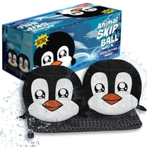Activ Life Animal Skip Balls (2 Pack) Penguin Gifts Penguins Toy, Easter Basket Stuffers, Swimming Ball Pool Toys for Kids and Teens, Fun Water Beach Summer Games