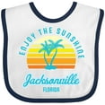 thumbnail image 3 of Inktastic Summer Enjoy the Sunshine Jacksonville Florida in Blue Boys or Girls Baby Bib, 3 of 4