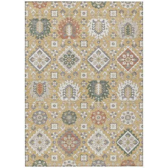 Dalyn Rugs Machine Washable Indoor/Outdoor Chantille ACN2200 Gold 2'6" x 3'10" Rug