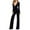 Dark Blue, variant on Velvet Jumpsuits for Women Elegant V Neck Playsuits Long Sleeve High Waist Romper Velour Belted Dungarees Petite Overalls Wedding Party Clubbing Jumpsuit