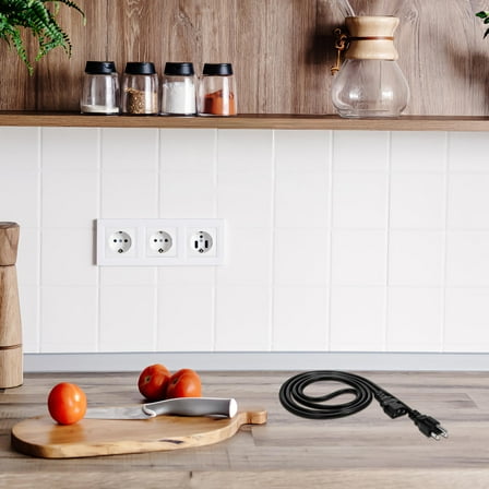 SOPOTUTU 3 Prong Extension Cord Black Copper Flexible and Easy to Maneuver