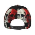 thumbnail image 4 of Baseball Cap, Red And White Screaming Demon Skull Trucker Hats Women Dad Hat for Workouts - Baseball hat Adjustable Size, 4 of 7