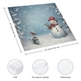 thumbnail image 3 of PHYHOO Cute Snowman Christmas Birds Cloth Napkins, Soft; Comfortable Polyester Dinner Napkins for Family, House, Restaurant, Weddings, Parties, 3 of 7
