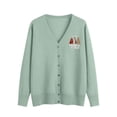 thumbnail image 1 of COM1950s Chandails pour Femmes, Cardigan Tricoté de Printemps pour Femmes, Chandail à Manches Longues, Cardigan Oversize Plus, Cardigan pour Femmes, Chandails Cardigan pour Femmes Grande Taille, Longs Cardigans pour Femmes, 1 of 6