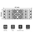 thumbnail image 5 of Black Geometric Striped Pattern Door Rugs,Washable Non Slip Door Mats Indoor,Decorative Door Mats,Entry Mat Indoor for Entrance,Bedroom,Kitchen,Bathroom,16"x47", 5 of 6
